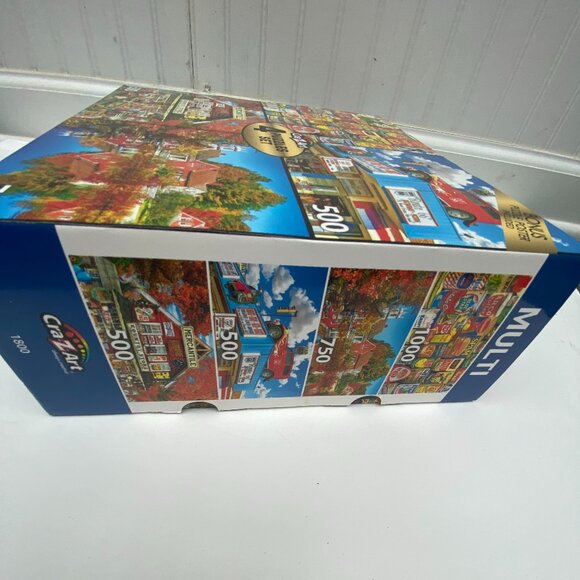 4 Scenic Puzzles Cra z art Autumn, Retro Cans, Route 66, General Store - Picture 4 of 7